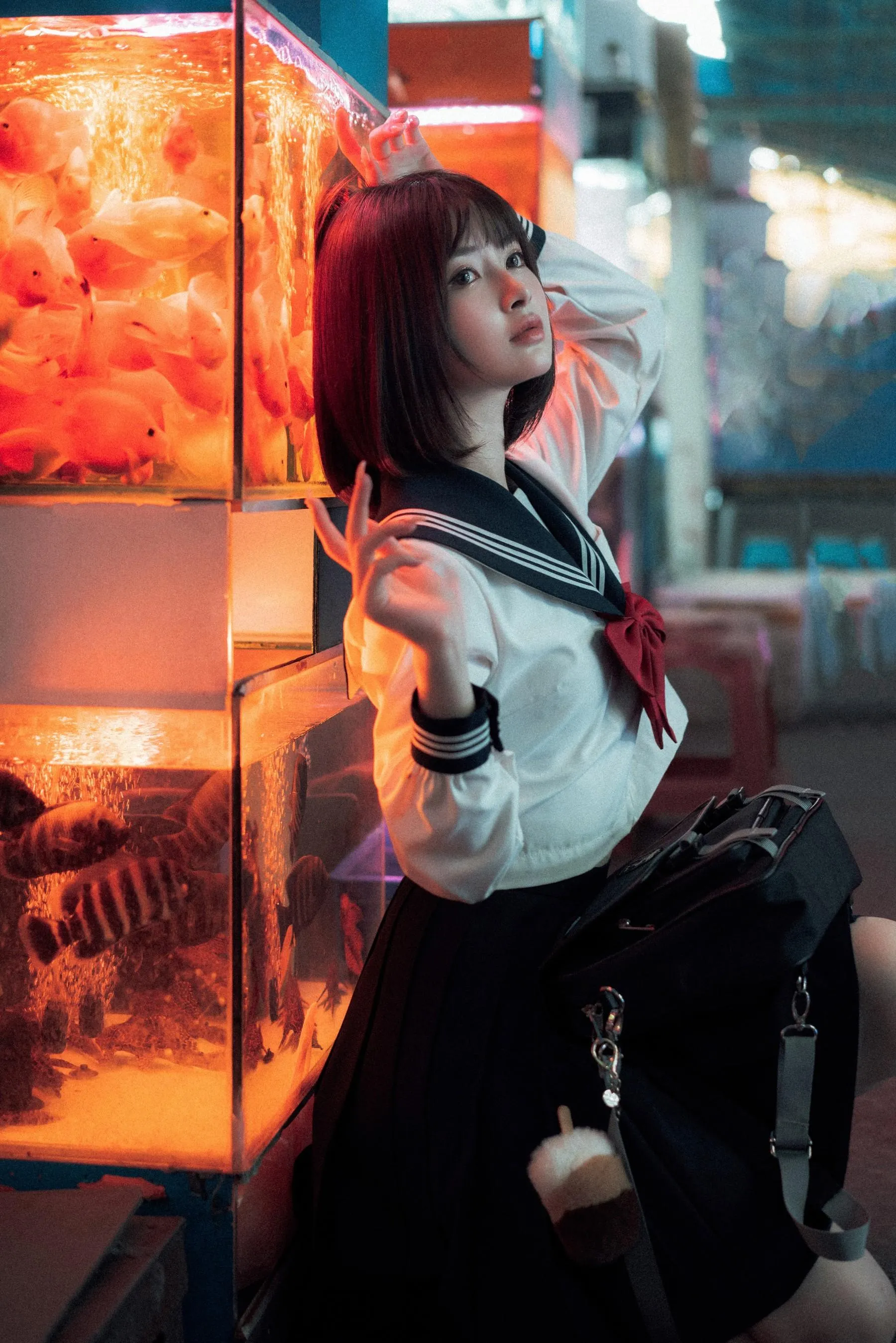河豚抚子 – NO.11 金鱼jk [25P]插图9